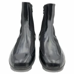 Prada Ankle Boots In Black Technical Fabric & Patent Leather -winter shoes Sales 2023 639116 3