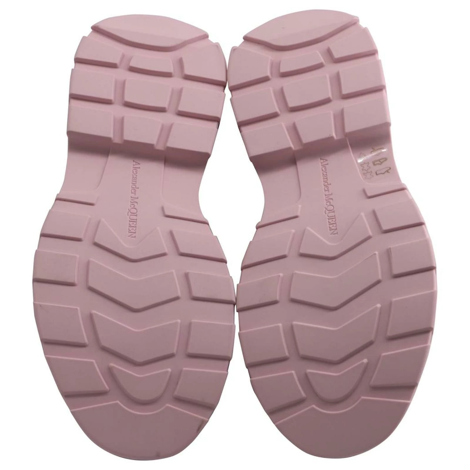 Alexander Mcqueen Tread Lace Up Boots In Pink/Black Calfskin Leather 5 Alexander Mcqueen Tread Lace Up Boots In Pink/Black Calfskin Leather - Image 5