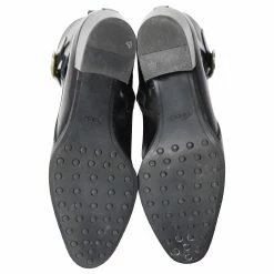 Tod's Block Heel Wrap Detail Ankle Boots In Black Leather -winter shoes Sales 2023 641624 5