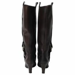 Céline Celine High Heeled Boots With Buckle In Brown Calfskin Leather 12 Céline Celine High Heeled Boots With Buckle In Brown Calfskin Leather -winter shoes Sales 2023 641657 4