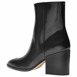 Aeyde Leandra Ankle Boots In Black Leather -winter shoes Sales 2023 647894 3