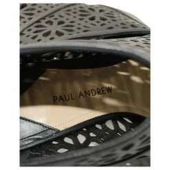 Paul Andrew Gaomi Cut-Out Peep-toe Ankle Boots In Black Leather -winter shoes Sales 2023 655888 9