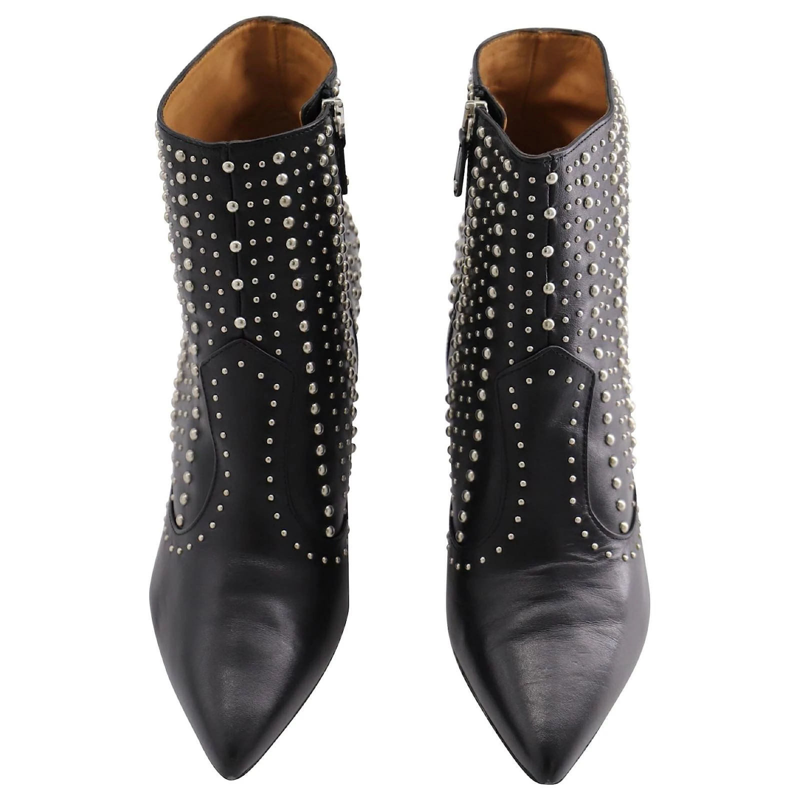 IRO Studded Ankle Boots In Black Leather 2 IRO Studded Ankle Boots In Black Leather - Image 2