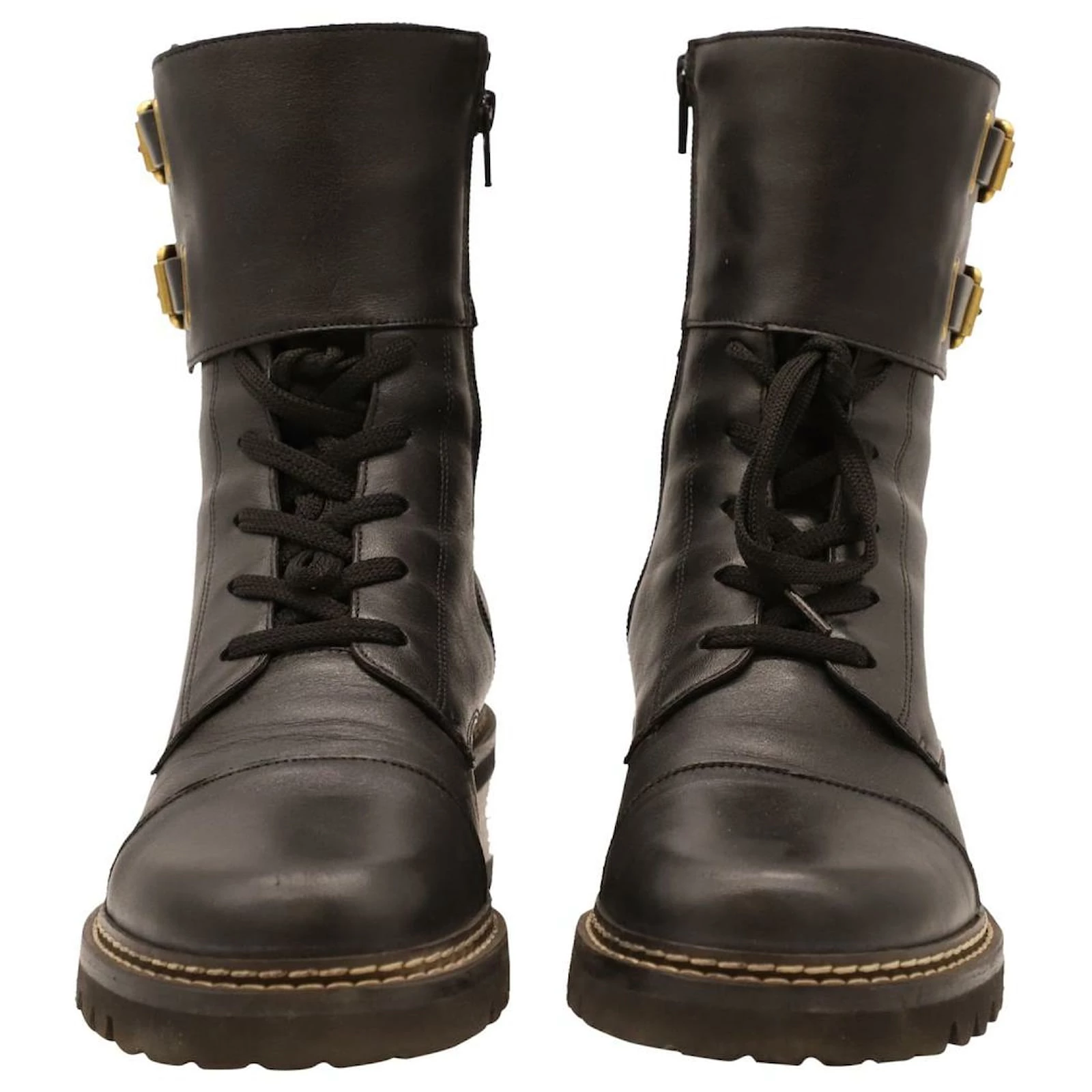 Chloé See By Chloe Mallory Ankle Boots In Black Leather 2 Chloé See By Chloe Mallory Ankle Boots In Black Leather - Image 2