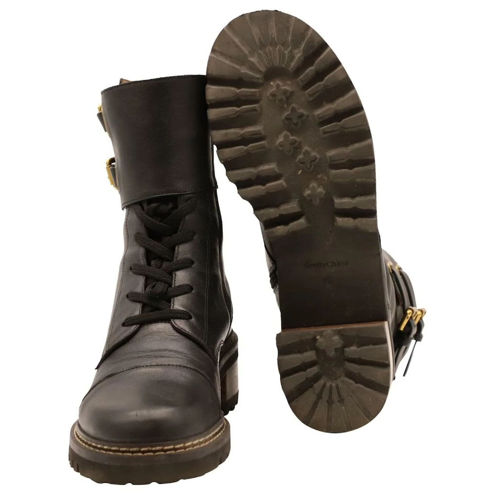 Chloé See By Chloe Mallory Ankle Boots In Black Leather 5 Chloé See By Chloe Mallory Ankle Boots In Black Leather - Image 5