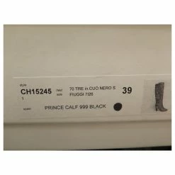 Chloé SHOES BOOTS CHLOE CAVALIERES CH15245 BLACK GRAINED LEATHER + BOOTS BOX -winter shoes Sales 2023 663549 9