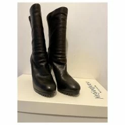 Yves Saint Laurent YSL Passy 90 Ranch Boots With Leather Tassles Black -winter shoes Sales 2023 672462 6