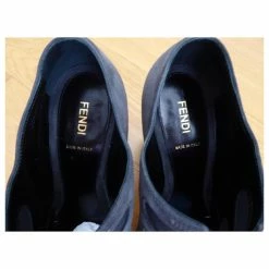 Fendi Ankle Boots From Leather, Suede With Elastic Inserts Black White Grey -winter shoes Sales 2023 672527 10