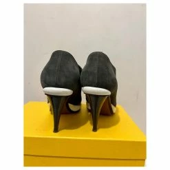 Fendi Ankle Boots From Leather, Suede With Elastic Inserts Black White Grey -winter shoes Sales 2023 672527 5