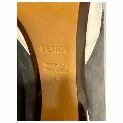 Fendi Ankle Boots From Leather, Suede With Elastic Inserts Black White Grey -winter shoes Sales 2023 672527 7