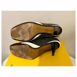 Fendi Ankle Boots From Leather, Suede With Elastic Inserts Black White Grey -winter shoes Sales 2023 672527 8