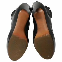 Alaïa Alaia Ruffled Ankle Boots In Black Leather -winter shoes Sales 2023 686304 5