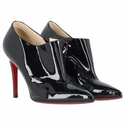 Christian Louboutin Dahlia 100 Ankle Boots In Black Patent Leather -winter shoes Sales 2023 686847 3