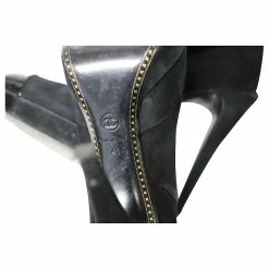 Chanel Patent Leather Cap Toe Platform Ankle Boots In Black Suede -winter shoes Sales 2023 696585 6