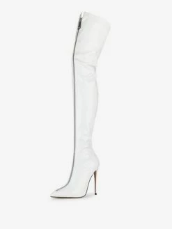 Over The Knee Boots Red Pointed Toe Zip Up Bright Leather High Heel Thigh High Boots -winter shoes Sales 2023 6ef495d3 b64e 470e 9074 d3866f71a999