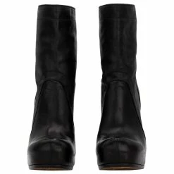 Rick Owens Leather Ankle Boots Black -winter shoes Sales 2023 702703 3