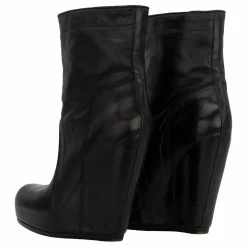 Rick Owens Leather Ankle Boots Black -winter shoes Sales 2023 702703 4