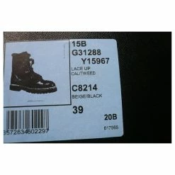 CHANEL Boots Lined With Leather And Café Au Lait Tweed NEAR NEW CONDITION Beige -winter shoes Sales 2023 705412 3