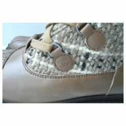 CHANEL Boots Lined With Leather And Café Au Lait Tweed NEAR NEW CONDITION Beige -winter shoes Sales 2023 705412 7