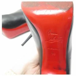 CHRISTIAN LOUBOUTIN COLIZIP T SHOES38 IN BLACK LEATHER BLACK BOOTS -winter shoes Sales 2023 721778 4