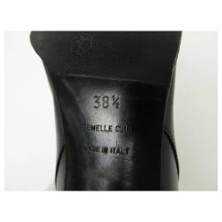 Hermès HERMES ANKLE BOOTS 38.5 BLACK LEATHER Lined BUCKLE STRAPS BOOTS -winter shoes Sales 2023 721858 4