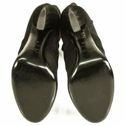 Christian Dior Dior Black Leather And Suede Knee Height Boots High Heels Shoes Size 38 -winter shoes Sales 2023 724047 6