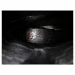 MIU MIU SHOES ANKLE BOOTS IN BLACK LEATHER 37.5 LARGE + BOX LEATHER BOOTS -winter shoes Sales 2023 728378 6