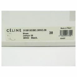 Céline NEW CELINE ANKLE SHOES 313513CIBC JODHPUR 38 BLACK LEATHER BOOTS SHOES -winter shoes Sales 2023 728642 8