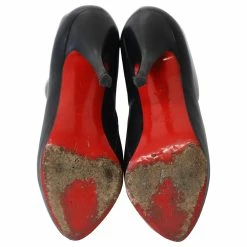 Christian Louboutin High Heel Ankle Boots In Black Leather -winter shoes Sales 2023 729666 6