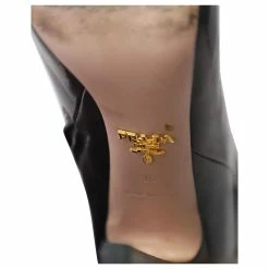 Prada Knee-High High Heel Boots In Brown Leather 13 Prada Knee-High High Heel Boots In Brown Leather -winter shoes Sales 2023 729760 6