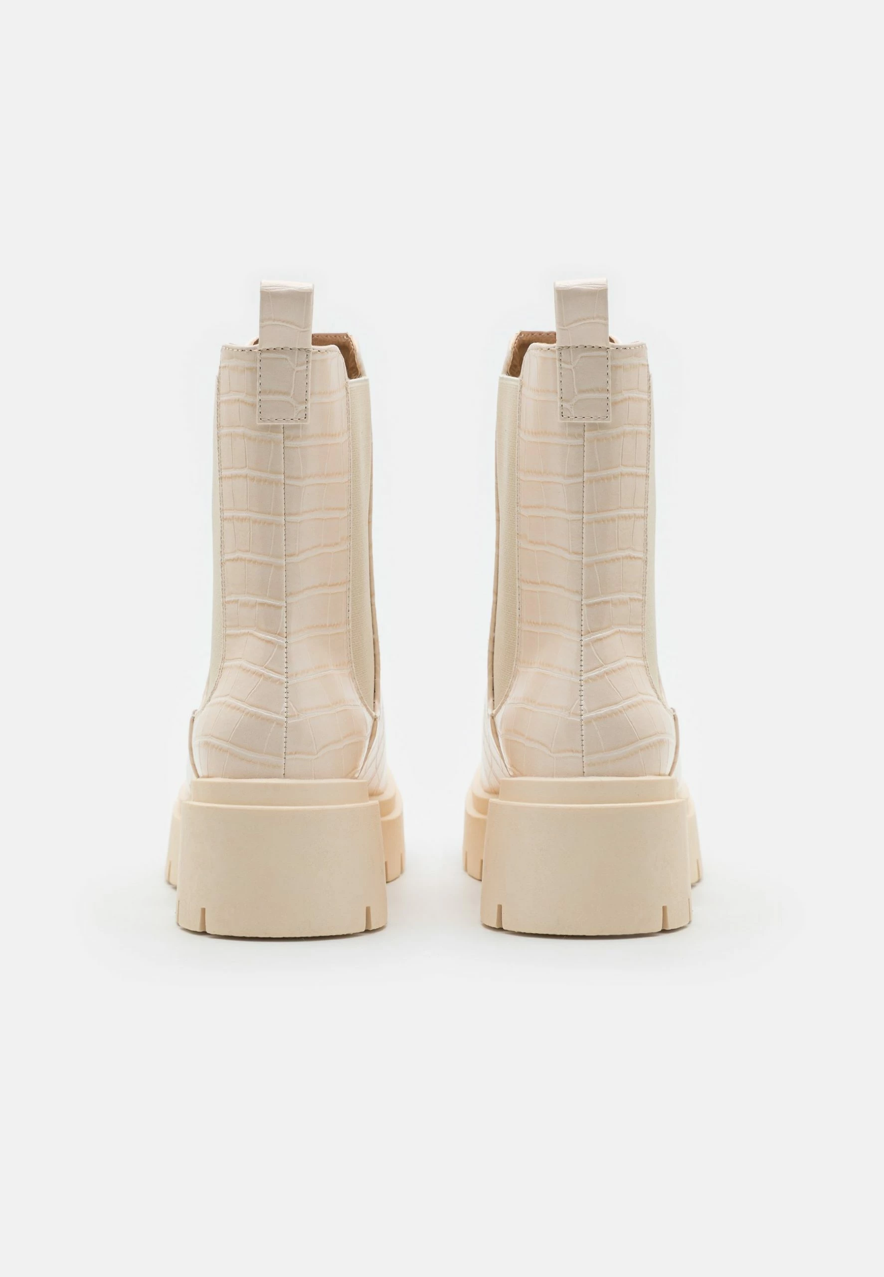 Platform Ankle Boots - Beige 4 Platform Ankle Boots - Beige - Image 4