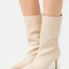NLY By Nelly Everyday Fab Heel Boot - High Heeled Ankle Boots - Beige