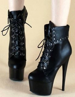 High Heel Booties Black Platform Round Toe Lace Up Ankle Boots Women Combat Boots -winter shoes Sales 2023 73e17d5a e4b4 4139 a098 c1c6984b7f9c
