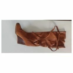 Chloé CHLOE CARAMEL LEATHER WEDGE BOOTS SIZE 40 -winter shoes Sales 2023 743544 6