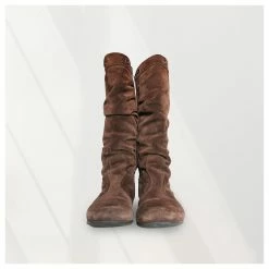 Vintage Y2K Roberto Cavalli Angels Suede Leather Brown Boots Western Designer Y2K 00's 00s Zeroes Made In Italy Size Eu 38 -winter shoes Sales 2023 747741 4