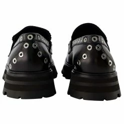 Wander Ankle Boots - Alexander Mcqueen - Black/White - Leather -winter shoes Sales 2023 749272 3