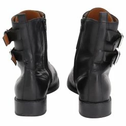 Ba&sh Como Combat Boots In Black Leather -winter shoes Sales 2023 749327 4