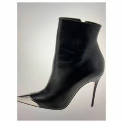 Christian Louboutin Calamijane Ankle Boots In Black Leather, Taille 40 -winter shoes Sales 2023 749895 5