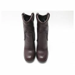 NINE GUCCI BOOTS SHOES 270515 Runway 36 CHOCOLATE LEATHER NEW BOOTS Brown -winter shoes Sales 2023 750337 5