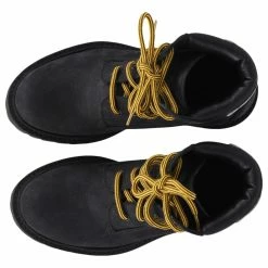 Vêtements Vetements Trucker Leather Boots With Logo Patch In Black Suede -winter shoes Sales 2023 755713 6