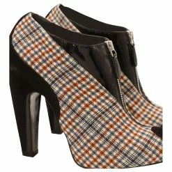 Balenciaga Plaid Ankle Boots In Multicolor Leather Multiple Colors -winter shoes Sales 2023 755980 3