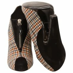 Balenciaga Plaid Ankle Boots In Multicolor Leather Multiple Colors -winter shoes Sales 2023 755980 5