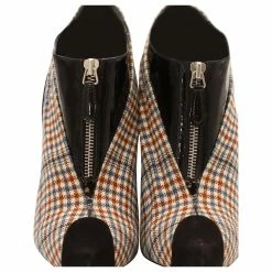 Balenciaga Plaid Ankle Boots In Multicolor Leather Multiple Colors -winter shoes Sales 2023 755980 7