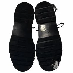 Alaïa Alaia Openwork Ankle Boots In Black Leather -winter shoes Sales 2023 756279 5