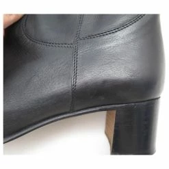 Hermès HERMES SHOES RIDER BOOTS 38.5 BLACK LEATHER RIDING BOOTS -winter shoes Sales 2023 758048 6
