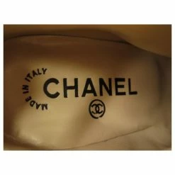 NEW CHANEL SHOES BOOTS WITH HEELS 37 TWO-TONE BLACK BEIGE LEATHER BOOTS -winter shoes Sales 2023 758112 5