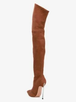 Over The Knee Boots Micro Suede Upper Coffee Brown Pointed Toe Stiletto Heel Thigh High Boots -winter shoes Sales 2023 76c869f6 3b7e 4555 be01 1537ee6cec0d