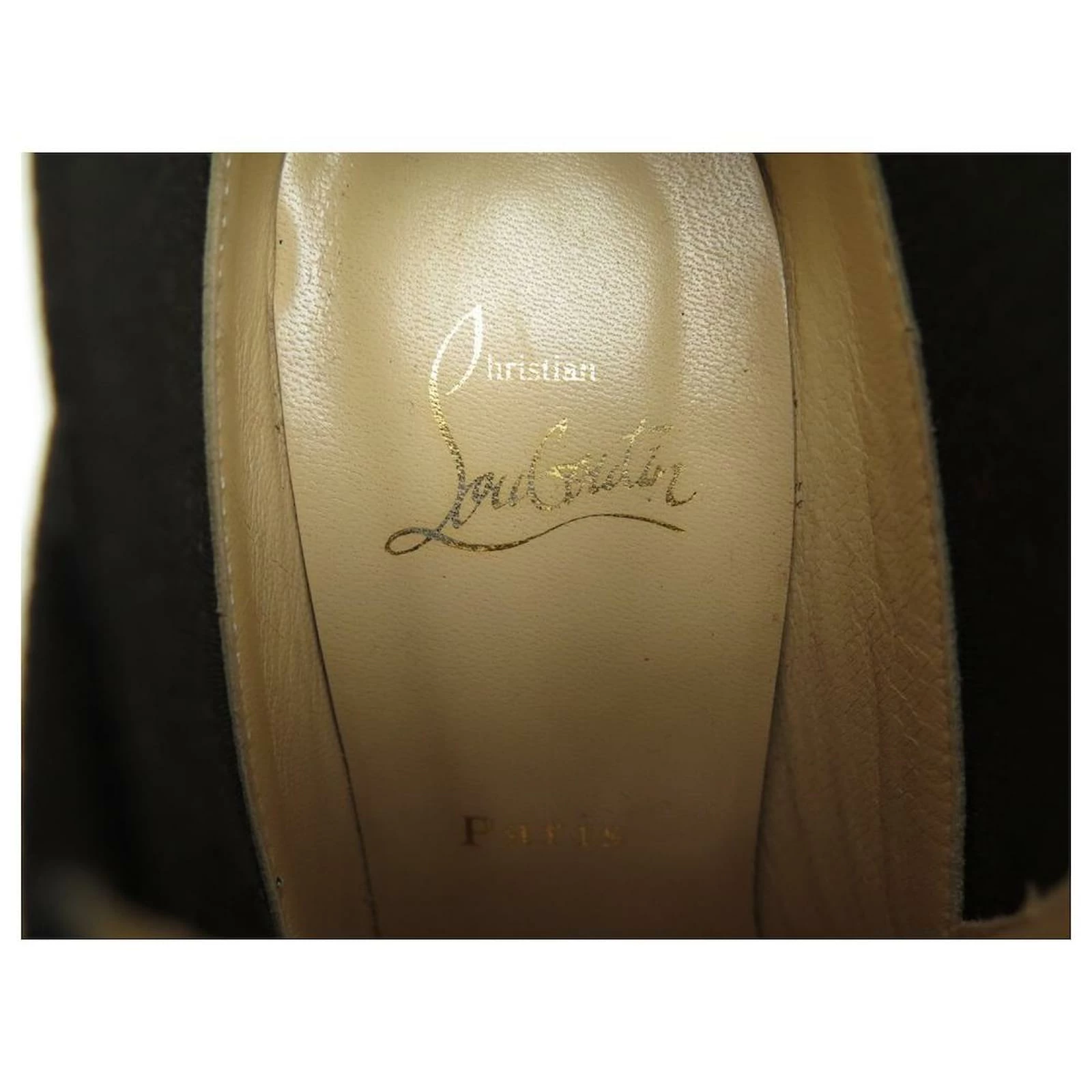 CHRISTIAN LOUBOUTIN BOOTS 36.5IT 37.5EN BLACK LEATHER BOOTS SHOES 5 CHRISTIAN LOUBOUTIN BOOTS 36.5IT 37.5EN BLACK LEATHER BOOTS SHOES - Image 5