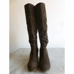 Geox Genuine Suede Leather Boots Brown -winter shoes Sales 2023 78256 3