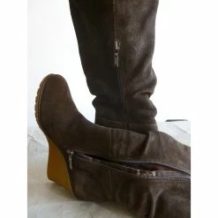 Geox Genuine Suede Leather Boots Brown -winter shoes Sales 2023 78256 5